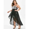 Sequin High Low Mini Dresses - Image 3