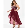 Sequin High Low Mini Dresses - Image 2