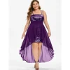 Sequin High Low Mini Dresses - Image 5