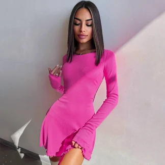 Hot Pink Mini Dress