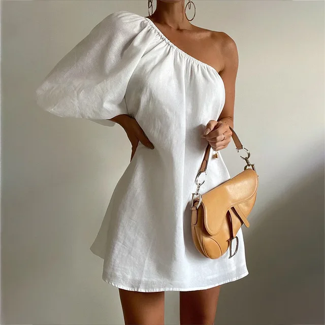One-shoulder Elegant Mini Dresses | Free Shipping! One-shoulder Elegant Mini Dresses | Free Shipping!