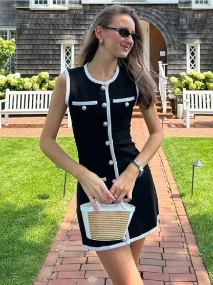Elegant Knitted Mini Dress
