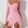 Sexy Long Sleeve Mini Dresses - Image 3
